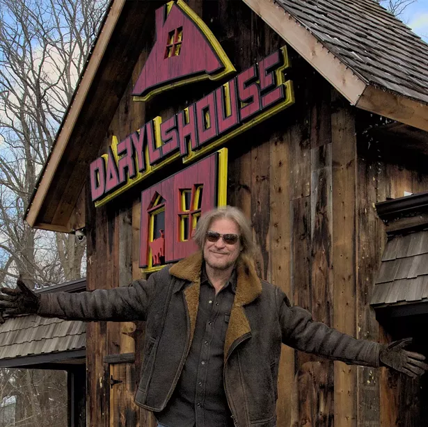 Daryl Hall standing in front of Daryl's House. The restaurant and live music venue has been selling 30 to 40 grocery packages a week. - DARYL'S HOUSE