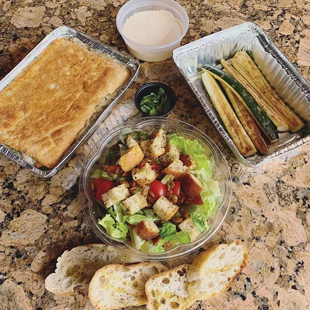 Take-out orders from Liberty Street Bistro in Newburgh.