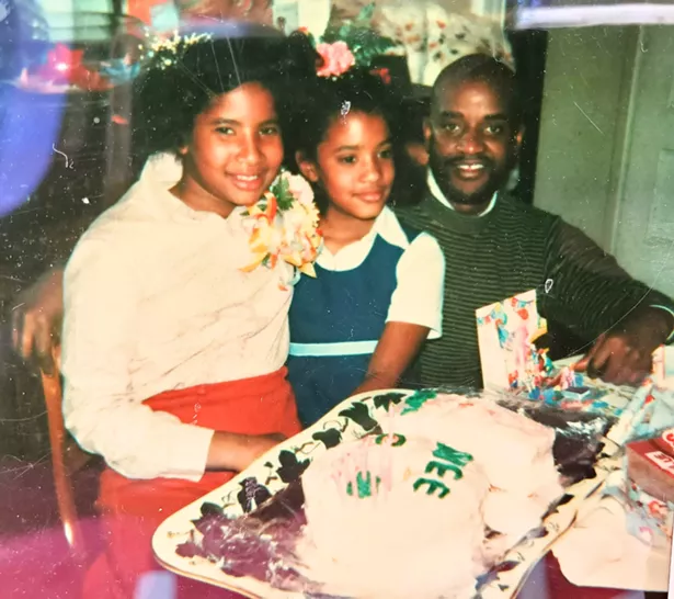Carlita Belgrove with her tenth birthday cake.