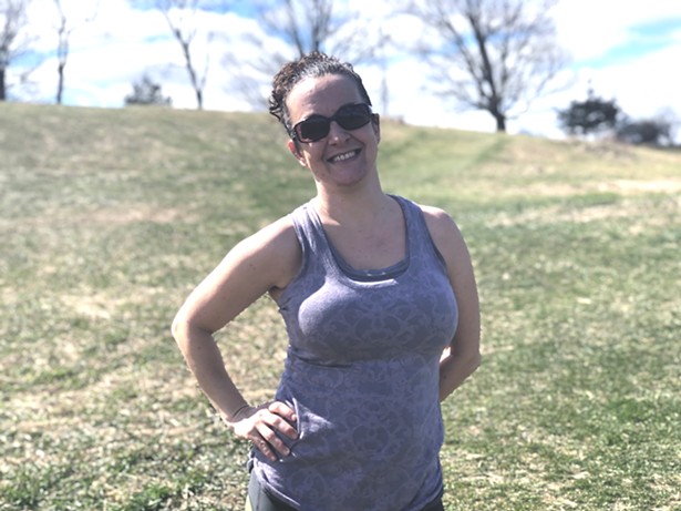 Jessica Condes is a resident of Rhinebeck and a trained physical therapist. She and her 12-year-old son recently moved to Rhinebeck from Buffalo, NY. I interviewed Jessica at Drayton Grant Park at Burger Hill during an early evening where they were enjoying the outdoors. - AMY WU