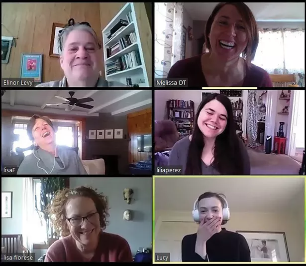 Arts Mid-Hudson staff on a Zoom meeting
