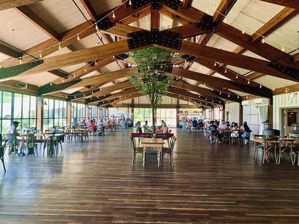 Red Maple Vineyard's reception pavilion-turned-restaurant