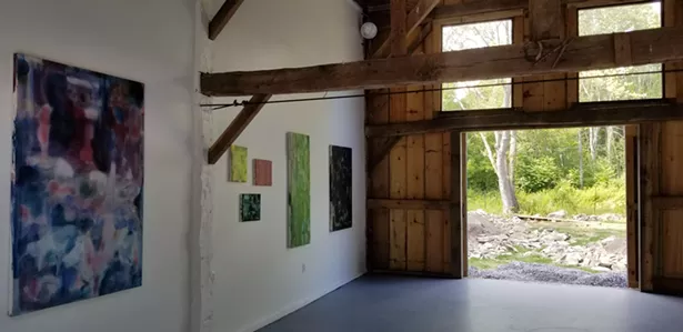 The center of the barn is a multi-purpose gallery and performance space