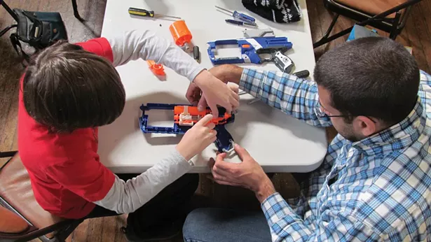 Scenes from Repair Cafes across the country. There are now more than 40 active cafes across the Hudson Valley—in libraries, town halls, churches, community centers, and co-working spaces— where skilled volunteers fix and mend beloved but broken items for their neighbors, for free.