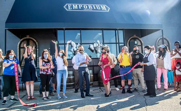 The grand opening of Emporium Square on August 1.