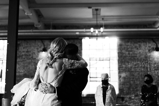 Megan and Bradley tied the knot at the Senate Garage in 2020. - PHOTO BY KAMP WEDDINGS