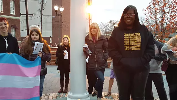 Vanessa Green at a Trans Remembrance Day event hosted by - the Rockland Pride Center in Nyack in 2018.