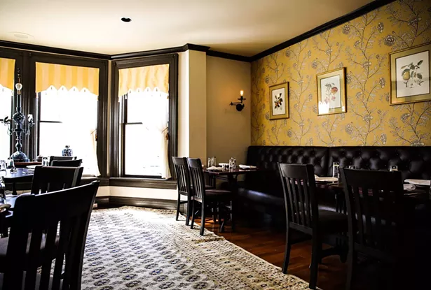 The tearoom at the Millerton Inn.