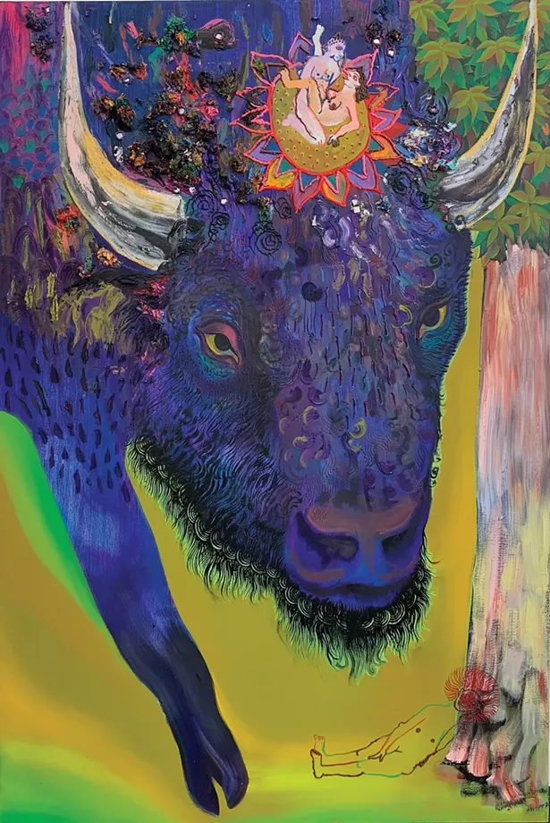 Bison Comes Like a Storm (detail) ,Sahana Ramakrishnan