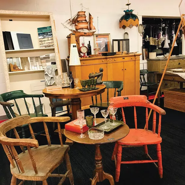Captain's chairs from the DePuy Canal House at Ulster Habitat ReStore on Route 28 in Kingston.
