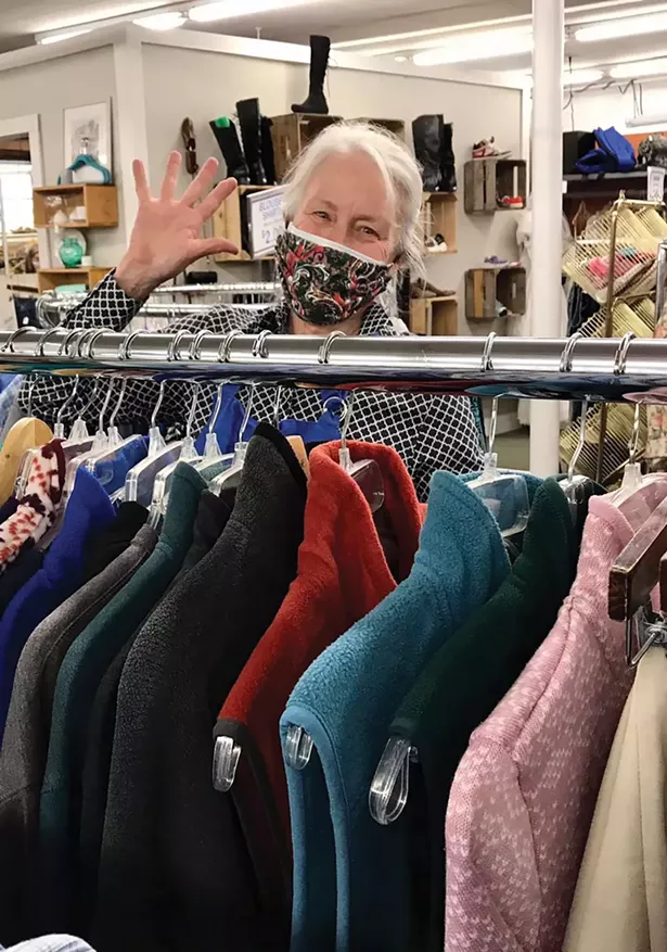 A volunteer at People's Place in Kingston