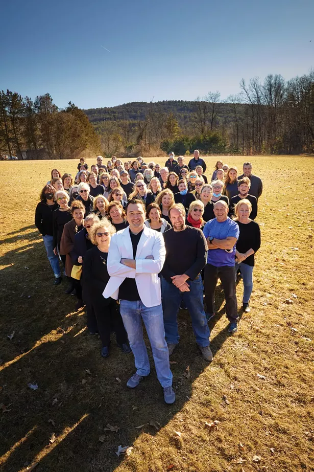 Village Apothecary staff and COVID-19 vaccine volunteers. - FRANCO VOGT