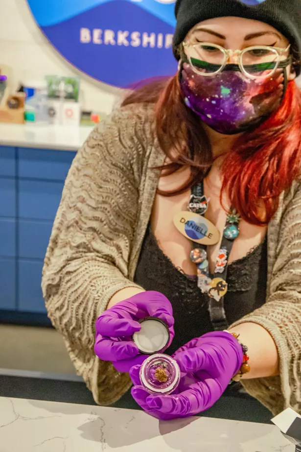 Danielle Rock, one of The Pass' budtenders - PHOTO BY GOOD BITES & GLASS PINTS™