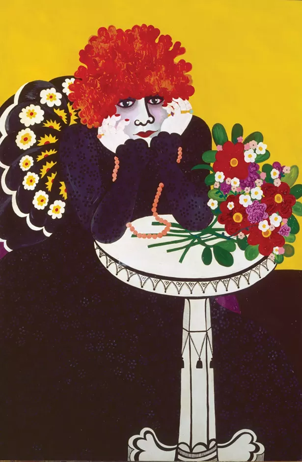 Sarah Bernheart, acrylic on canvas, Sita Gomez
