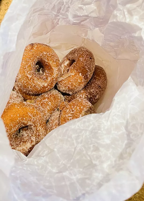 Bartlett's Orchard apple cider donuts are a fall staple in the Berkshires. - IMAGE COURTESY OF CANNA PROVISIONS