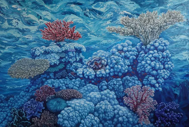 Nikolina Kovalenko, "A Good Coral Day" - IMAGES COURTESY OF 2ECOND SATURDAY GALLERY CRAWL