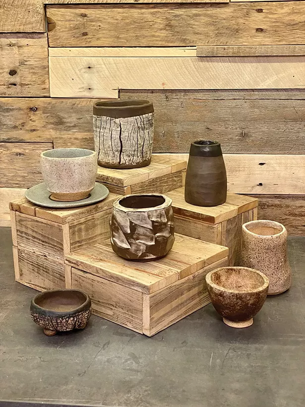 Pottery by Amy Dooley. Priced from $25-$45