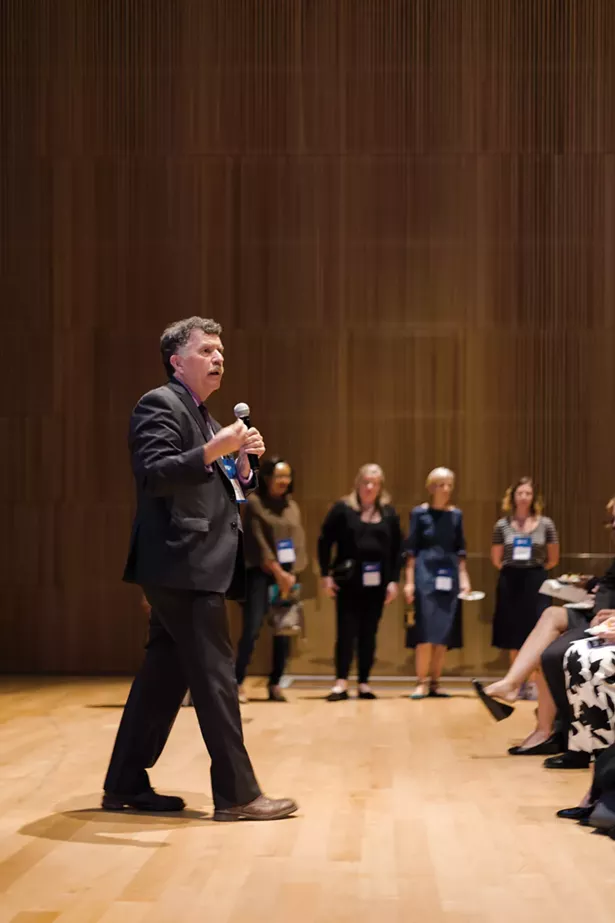 AFFCNY’s Pat O’Brien speaking at a recent panel discussion.