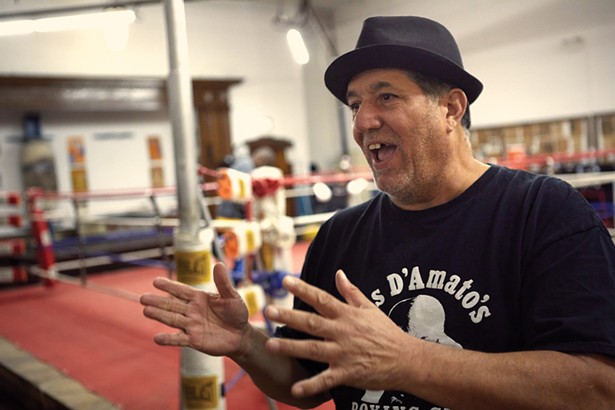 Danny Michalopoulos, assistant director of Cus D’Amato’s KO Boxing Gym on Main Street. In the 1980s, Mike Tyson was trained by Cus D’Amato in Catskill before the start of his professional career. - PHOTO BY DAVID MCINTYRE