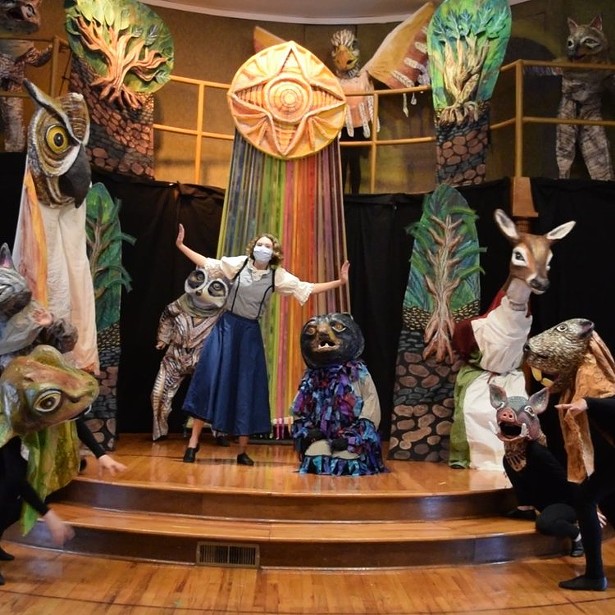 A scene from the Vanaver Caravan and Arm-of-the-Sea Theater's "Into the Light"