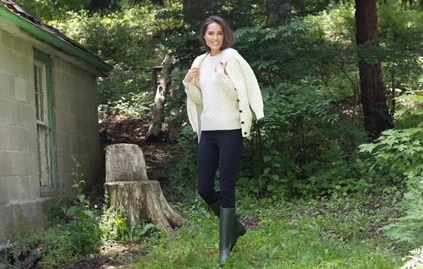 Made in Ireland fisherman knit cardigan - IMAGES COURTESY OF HEIDI WYNNE