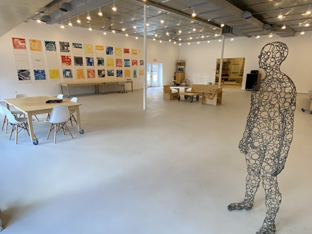 Paul Villinski and Amy Park's newly renovated studio on Market Street in the Village of Ellenville will serve as a site for exhibitions and workshops as well as the artists' work space.