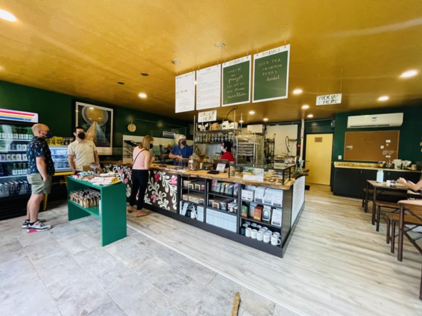 The interior of the new Lagusta's Luscious Cafe.