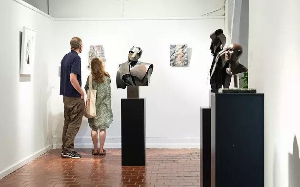 Opening day of "The Other Dimension" at Olive Branch Studio & Gallery - MADELINE KRAUSE / DOWNSTATEPHOTO