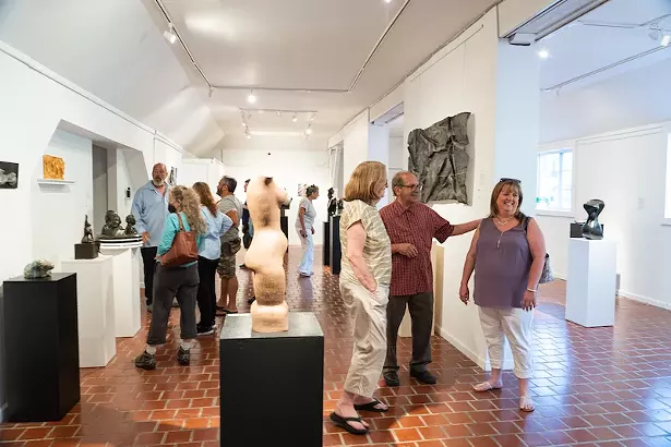 Opening day of "The Other Dimension" at Olive Branch Studio & Gallery - MADELINE KRAUSE / DOWNSTATEPHOTO