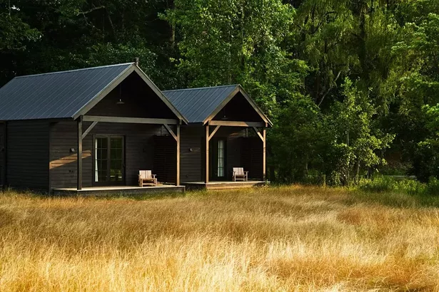 Two of the cabins at Inness in Accord