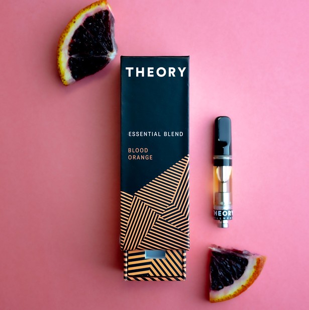 Vaping appears to be on the rise again in 2022. Theory's essential blend vape cartridges come in three flavors: Blood Orange, Winter Mint, and Gelato Berry.