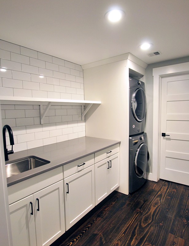 A new laundry area in a finished basement of a Catskill Farms home - IMAGES COURTESY OF CATSKILL FARMS