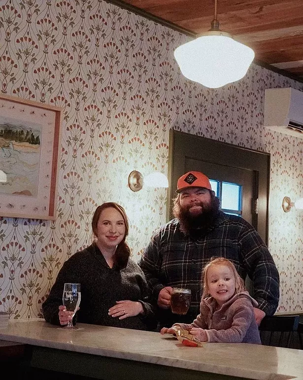 Owners Mike Barcone and Colleen Kortendick with their daughter Deladis.