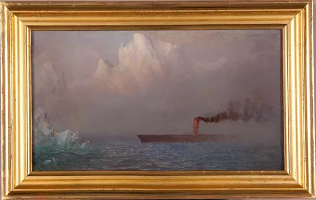"Steamboat in Northern Waters," Frederic E. Church, oil and graphite on paper, 1861-1865 - COURTESY OF OLANA STATE HISTORIC SITE; NEW YORK STATE OFFICE OF PARKS, RECREATION AND HISTORIC PRESERVATION