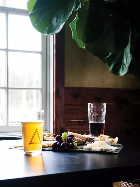 The tasting room at Arrowood Farm. - JAY PAAVONPERA