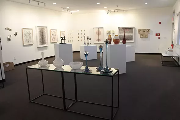 Inside the Woodstock Art Exchange.