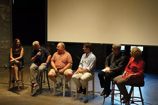 Panelists discussing the Health of the Hudson River. - JOHN GARAY