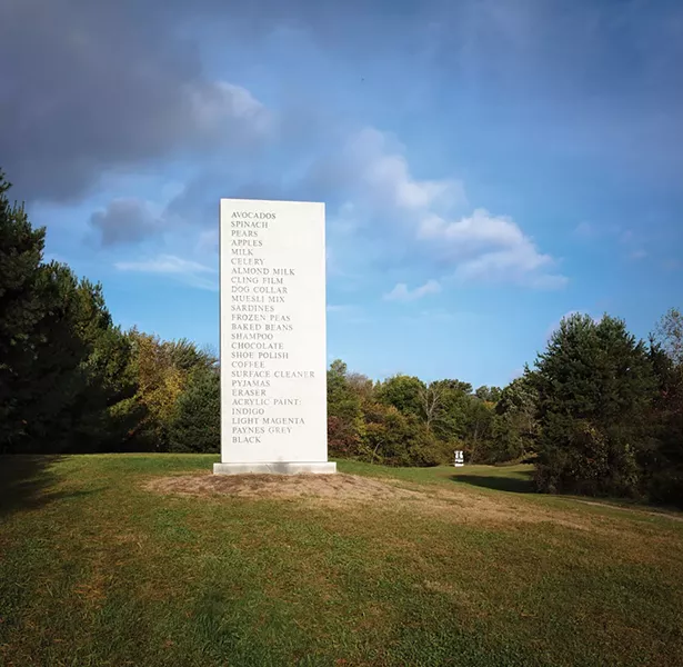David Shrigley's Memorial at Art Omi.