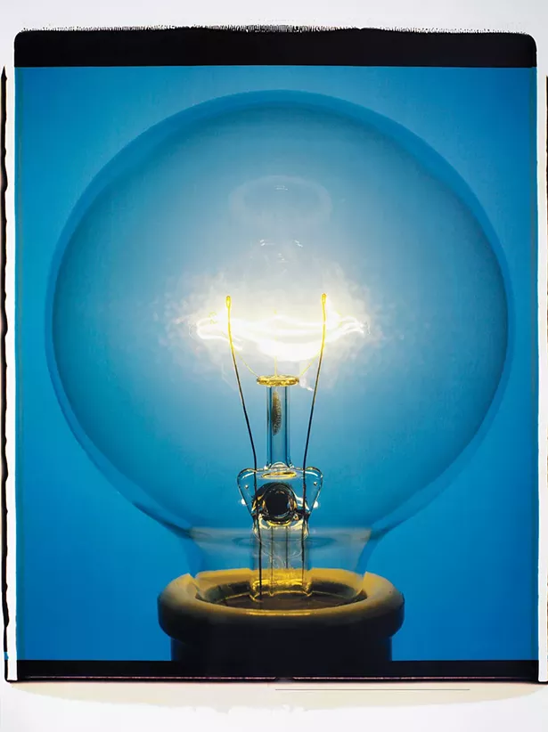 Light Bulb 008BYo, 20-inch-by-24-inch polaroid| 2007 - AMANDA MEANS