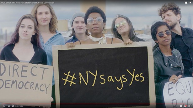 A still from the pro-Constitutional Convention video “Our Shot,” produced by Forward March NY, New York members of the Women’s March on Washington.