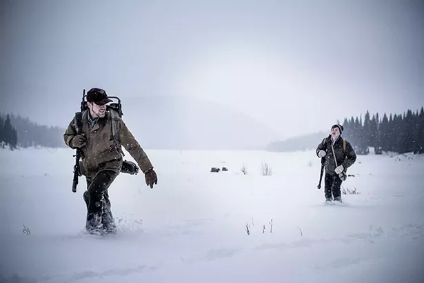 Josh Wiggins and Matt Bromer star in Walking Out, a wilderness survival tale, which was edited in Woodstock by co-writer and director Alex Smith.