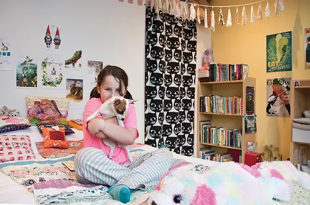 Shelby Buryk’s room faces south and is decorated with toys and her own handicrafts. “She has the loveliest, warmest room in the house,” says Bissell. - DEBORAH DEGRAFFENREID