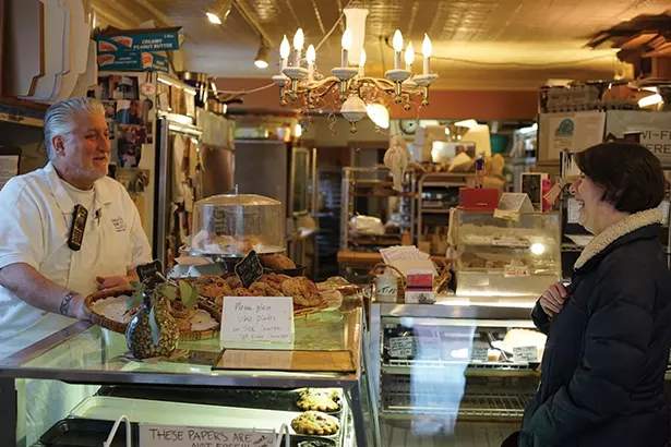 Essell Hoenshell-Watson and Barbara Scott at The Alternative Baker in Rosendale - JOHN GARAY