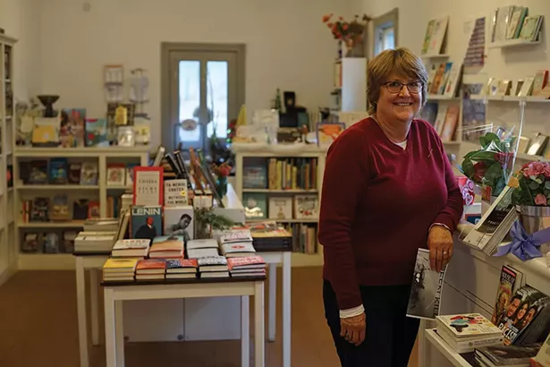 Teresa Lepore at Postmark Books in Rosendale - JOHN GARAY