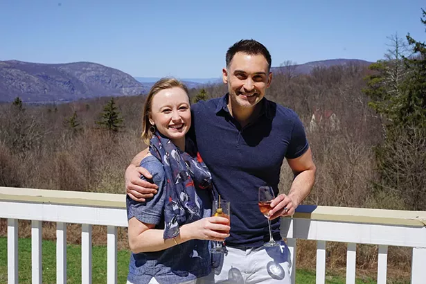 Allyson Crawford and Andrew Ruoti at Valley Restaurant at The Garrison - JOHN GARAY