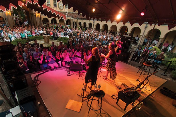 The Spanish Courtyard at Caramor will host musicians all summer long.