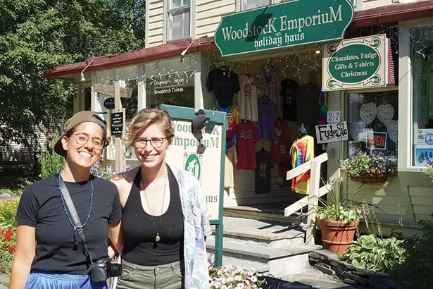 Rachel Stein and Ananda DiMartino on Tinker Street in Woodstock - JOHN GARAY