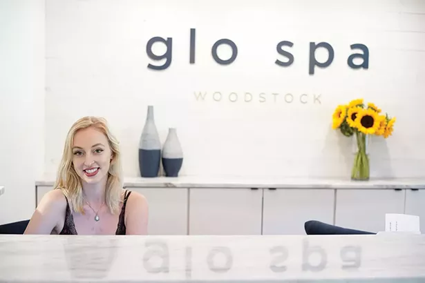 Salon Assistant Carly Lenhardt at Glo Spa in Woodstock - JOHN GARAY