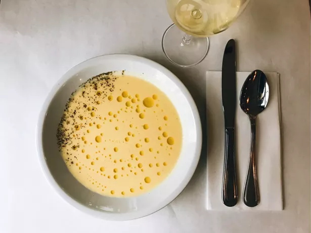 Chilled corn soup