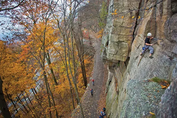 Rock climbing at the Mohonk Preserve. - QUYEN DAC NGUYEN
